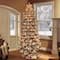 4.5ft. Pre-Lit Slim Flocked Fraser Fir Artificial Christmas Tree, Clear Lights